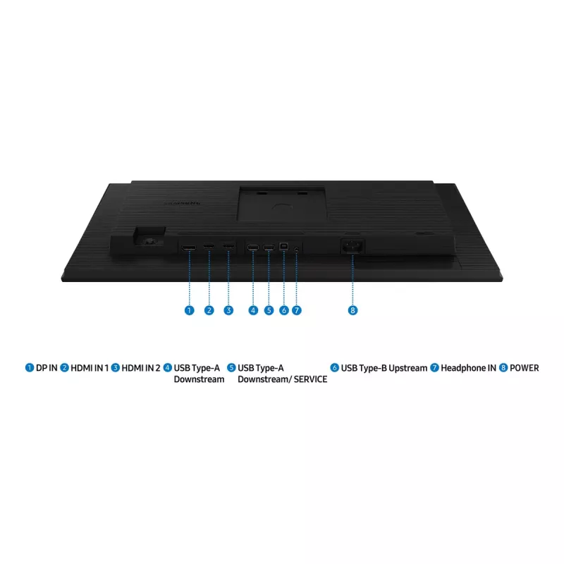 Samsung 24 collu S40GD LS24D400GAUXEN monitors – 24 collu Full HD (1920×1080), IPS, 5 ms, 250 cd/m², USB centrmezgls, VESA, melns