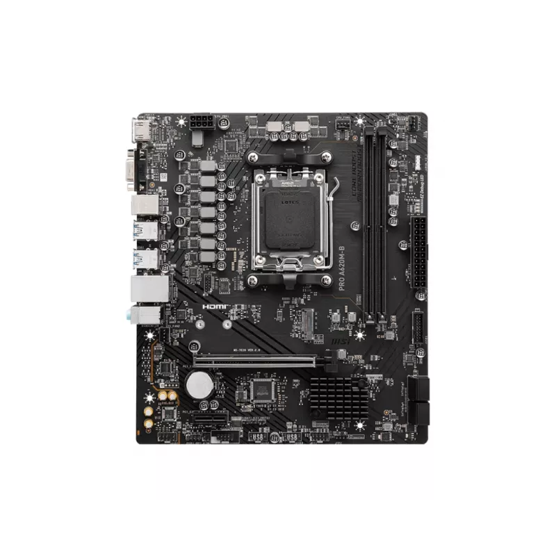 Mātesplate MSI PRO A620M-B, AMD A620, Socket AM5, Micro ATX