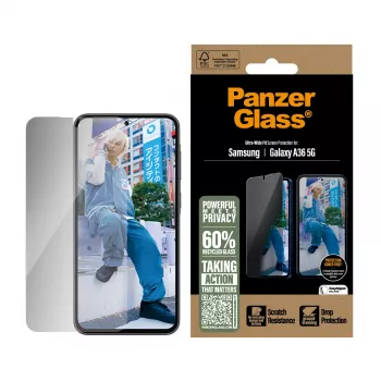 PanzerGlass ® Privātuma ekrāna aizsargs Samsung Galaxy A36 5G | Ultra-Wide Fit