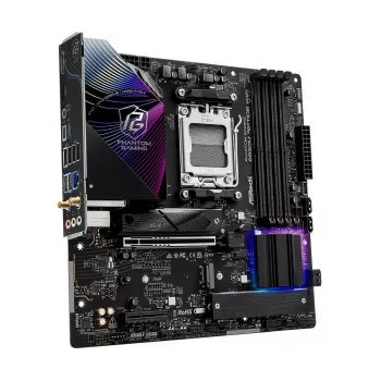 ASRock mātesplate B850M Riptide WiFi AM5 AMD B850 4 x DDR5 1 x HDMI 2.1 Tmds/frl 8g 1 x DisplayPort 1.4 ar DSC mATX