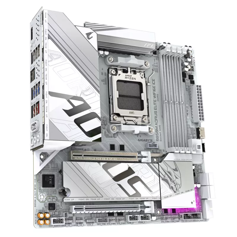 GIGABYTE B850M AORUS ELITE WIFI6E mātesplate, AMD B850, Socket AM5, Micro ATX