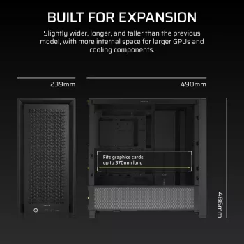 CORSAIR FRAME 4000D Midi Tower korpuss, melns