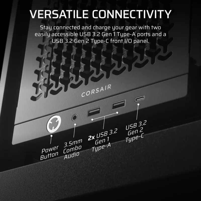 CORSAIR FRAME 4000D Midi Tower korpuss, melns