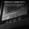PC korpuss CORSAIR FRAME 4000D RS Midi Tower — melns, EATX atbalsts, rūdīts stikls, USB-C, 3x120mm priekšējie ventilatori
