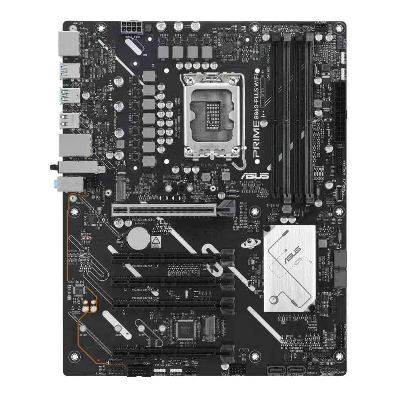 Mātesplate ASUS PRIME B860-PLUS WIFI — Intel B860, LGA 1851, ATX, DDR5, 4 DIMM, Wi‑Fi 6E, 2.5Gb LAN, Bluetooth 5.3