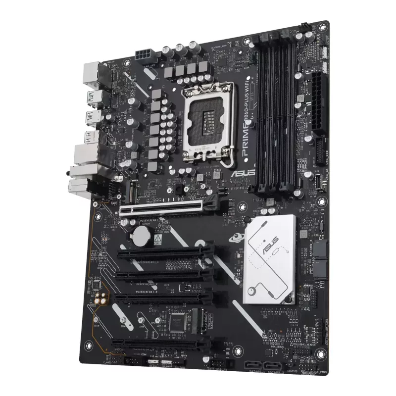 Mātesplate ASUS PRIME B860-PLUS WIFI — Intel B860, LGA 1851, ATX, DDR5, 4 DIMM, Wi‑Fi 6E, 2.5Gb LAN, Bluetooth 5.3