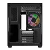 FSP S380-BA Case Mini Tower mITX, mATX Melns ARGB, Micro Tower, PC, melns, micro ATX, Mini-ITX, SPCC, rūdīts stikls, spēlēm