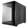 FSP S380-BA Case Mini Tower mITX, mATX Melns ARGB, Micro Tower, PC, melns, micro ATX, Mini-ITX, SPCC, rūdīts stikls, spēlēm