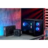 FSP S380-BA Case Mini Tower mITX, mATX Melns ARGB, Micro Tower, PC, melns, micro ATX, Mini-ITX, SPCC, rūdīts stikls, spēlēm