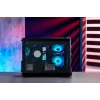 FSP S380-BA Case Mini Tower mITX, mATX Melns ARGB, Micro Tower, PC, melns, micro ATX, Mini-ITX, SPCC, rūdīts stikls, spēlēm