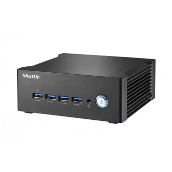 Shuttle Nano PC NA10H7, AMD Ryzen™ 7-8845HS APU, Radeon780M, 2xHDMI, 2xUSB-C 4.0(DP), 2x2.5Gbit LAN, 24/7 pastāvīgai darbībai, ieskaitot VESA