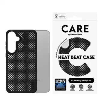 PanzerGlass CARE™ by ® Case Heat Beat Samsung Galaxy S25+, Vāciņš, Samsung, Samsung - Galaxy S25+, Melns