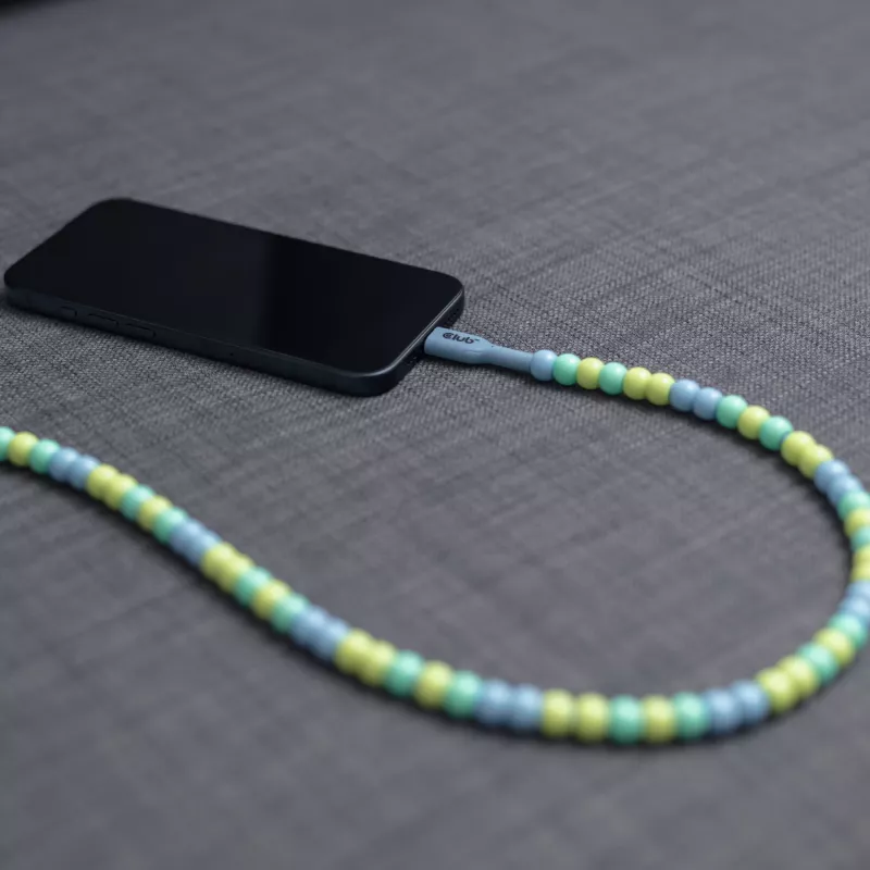 CLUB3D CAC-3011 USB kabelis 2 m USB C Zils, Zaļš