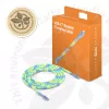 CLUB3D CAC-3011 USB kabelis 2 m USB C Zils, Zaļš