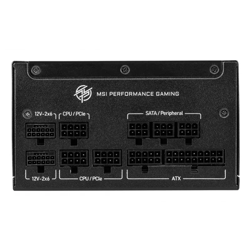 MSI MPG A850GS PCIE5 barošanas bloks 850 W 24-pin ATX ATX Melns