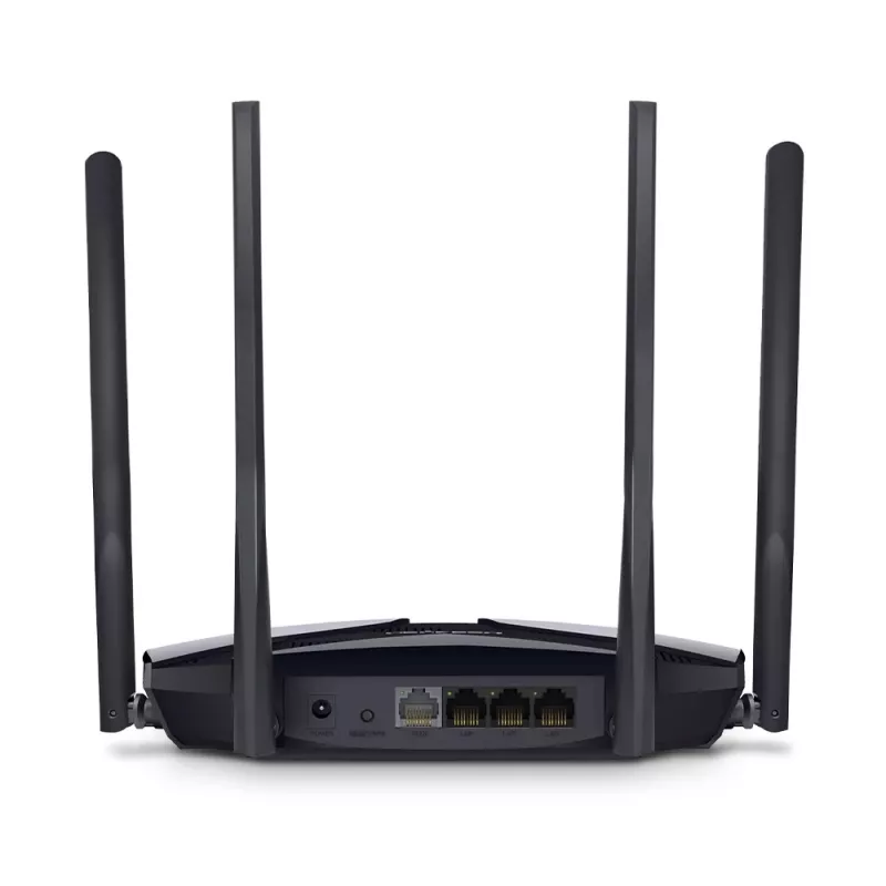 MERCUSYS MR70X bezvadu maršrutētājs Gigabit Ethernet divjoslu (2,4 GHz / 5 GHz) melns