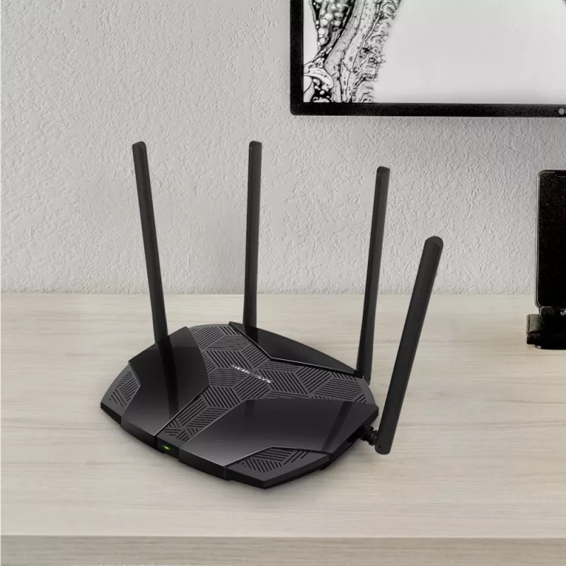 MERCUSYS MR70X bezvadu maršrutētājs Gigabit Ethernet divjoslu (2,4 GHz / 5 GHz) melns