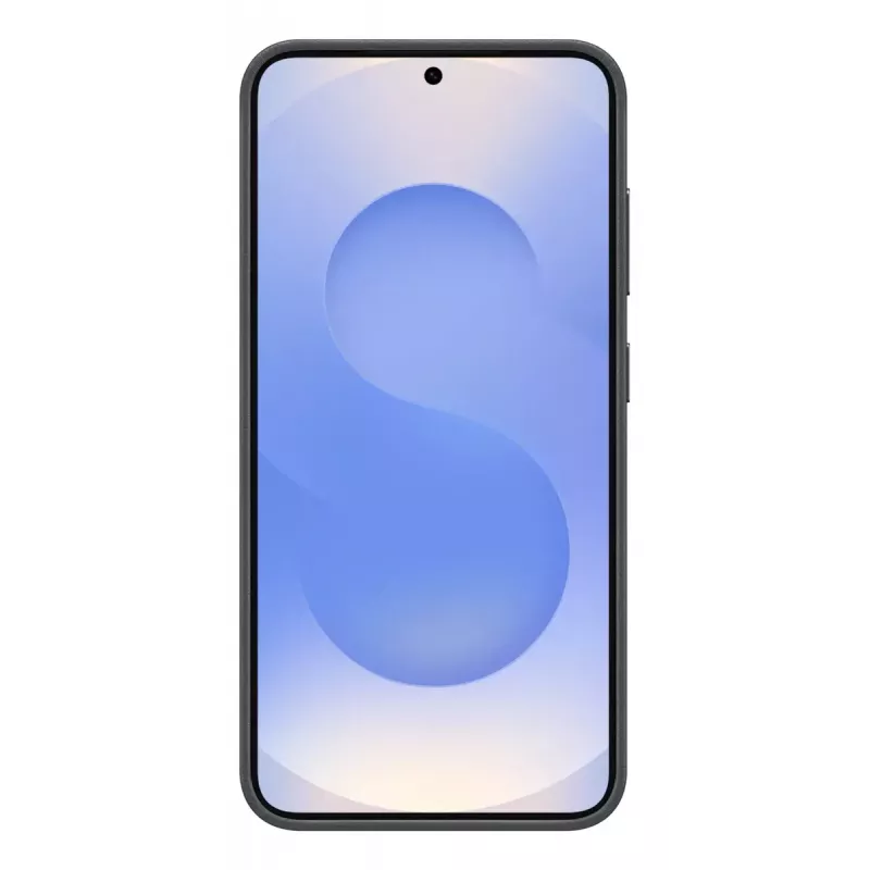 Vāciņš Samsung Galaxy S25 mākslīgās ādas maciņš melns