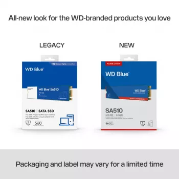 WESTERN DIGITAL SSD - WD Blue SA510 - 500GB - SATA 6Gb/s - M.2 2280