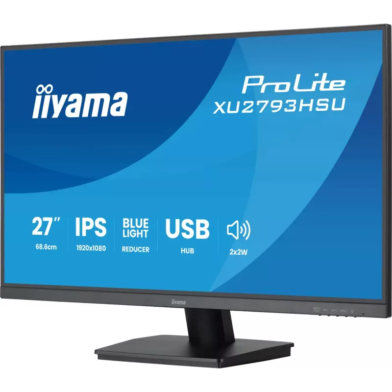 iiyama ProLite XU2793HSU-B7 datora monitors 68,6 cm (27 colli) 1920 x 1080 pikseļi Full HD LED Melns