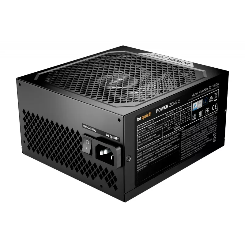 be quiet POWER ZONE 2 1000W barošanas bloks 20+4 kontaktu ATX ATX Melns