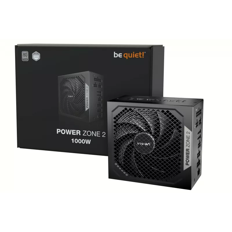 be quiet POWER ZONE 2 1000W barošanas bloks 20+4 kontaktu ATX ATX Melns