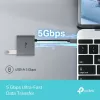 USB Type-C centrmezgls TP-Link UH3020C — 3 porti (HDMI, USB-A, USB-C), 5 Gbit/s, HDMI 4K@60Hz, PD līdz 100W, alumīnijs, 0,18 m kabelis