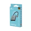 USB Type-C centrmezgls TP-Link UH3020C — 3 porti (HDMI, USB-A, USB-C), 5 Gbit/s, HDMI 4K@60Hz, PD līdz 100W, alumīnijs, 0,18 m kabelis