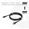 CLUB3D DisplayPort™ 2.1 DP54™ VESA® sertificēts kabelis 8K120Hz 3m/ 9.84ft
