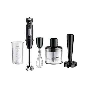 Braun MultiQuick 5 Pro 0,6 L Iegremdējamais blenderis 1000 W Melns, Sudraba