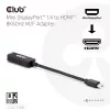 Adapter club 3d Mini DisplayPort 1.4 to HDMI 8K60Hz M/F, Mini DisplayPort savienotājs