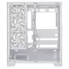 PC korpuss ASUS A31 Plus TG ARGB WHITE Midi Tower — ATX, rūdīts stikls, ARGB, 3x120mm + 1x120mm ventilatori, 38 cm GPU, 165 mm CPU dzesētājs