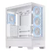 PC korpuss ASUS A31 Plus TG ARGB WHITE Midi Tower — ATX, rūdīts stikls, ARGB, 3x120mm + 1x120mm ventilatori, 38 cm GPU, 165 mm CPU dzesētājs