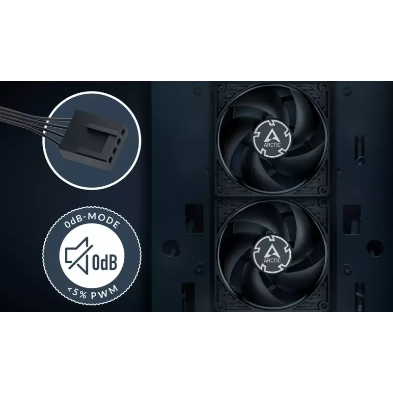 Ventilators ARCTIC P9 Max Melns 92 mm High-Speed PWM 98.97 m³/h