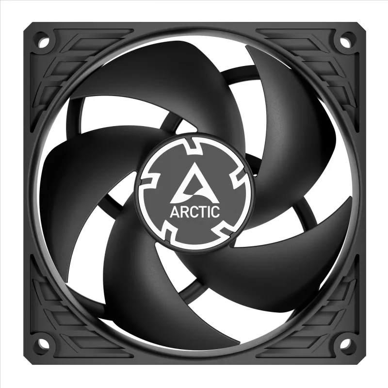 ARCTIC P9 PWM PST (melnā) – 92 mm PWM ventilators ar kabeļa sadalītāju