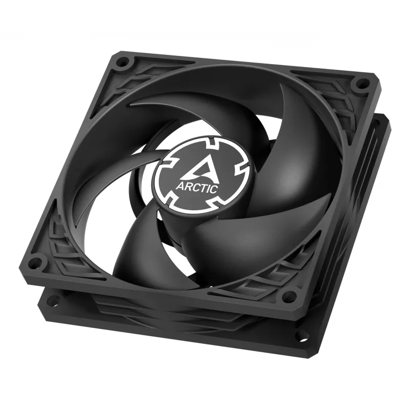 ARCTIC P9 PWM PST (melnā) – 92 mm PWM ventilators ar kabeļa sadalītāju