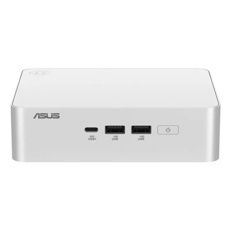 Mini PC barebone ASUS NUC 15 Pro+ RNUC15CRSU900002 — Intel Core Ultra 9 (16 kodoli/16 pavedieni), DDR5 līdz 192 GB, Intel Arc 140T, Wi‑Fi 7, 2x HDMI 2.1, 2x Thunderbolt 4