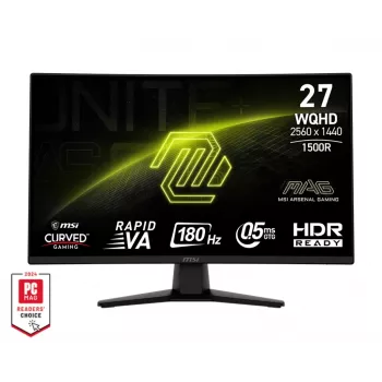 MSI MAG 274CQFDE datora monitors 68,6 cm (27 colli) 2560 x 1440 pikseļi Wide Quad HD Melns