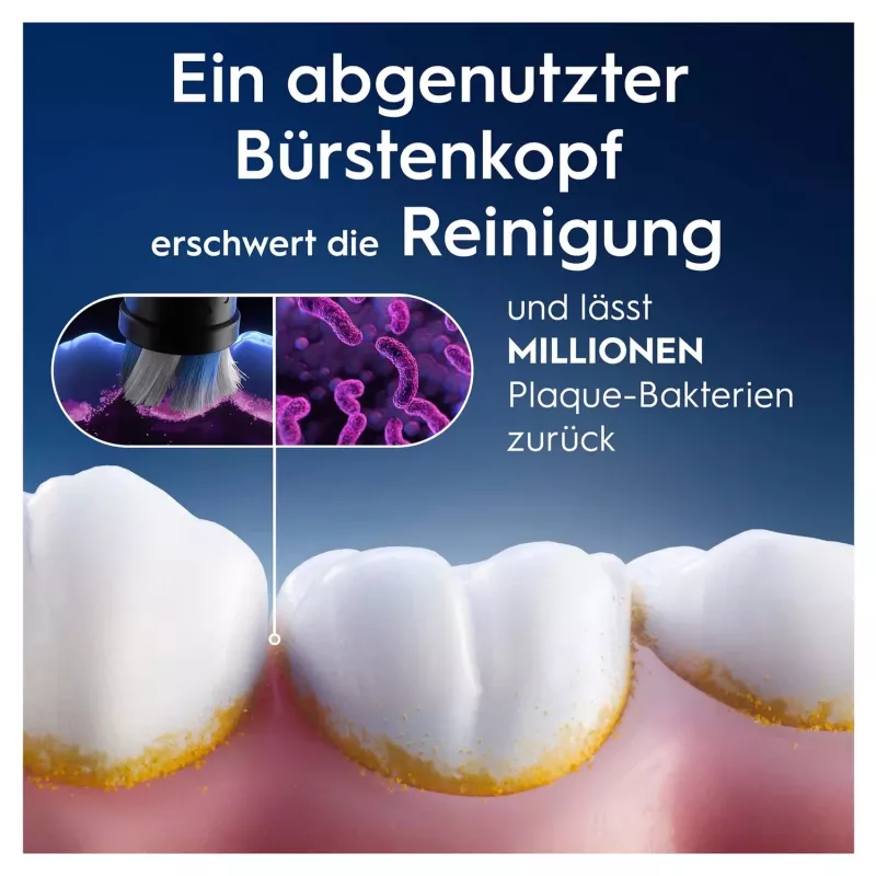 Oral-B 194631 zobu birstes galviņa 4 gab. melna