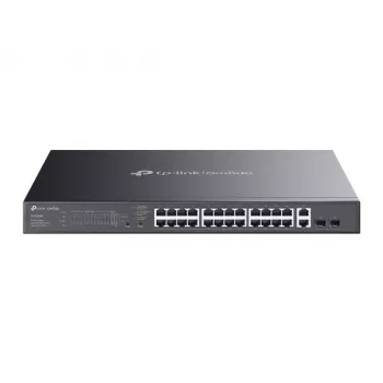 TP-Link Omada ES228GMP tīkla komutators Pārvaldāms L2 Gigabit Ethernet (10/100/1000) Jauda over Ethernet (PoE) Melns