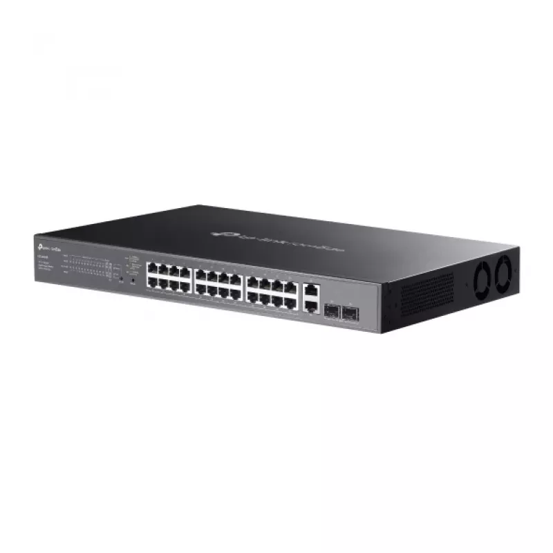 TP-Link Omada ES228GMP tīkla komutators Pārvaldāms L2 Gigabit Ethernet (10/100/1000) Jauda over Ethernet (PoE) Melns