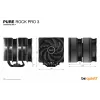 be quiet! Pure Rock Pro 3 Melns procesora gaisa dzesētājs 12 cm 1 gab.