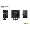 be quiet! Pure Rock 3 Melns procesora gaisa dzesētājs 12 cm 1 gab.