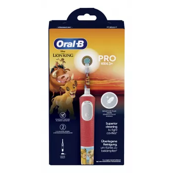 Oral-B Kids VITALITYPROLIONK elektriskā zobu suka bērniem rotējoši-oscilējoša zobu suka daudzkrāsaina
