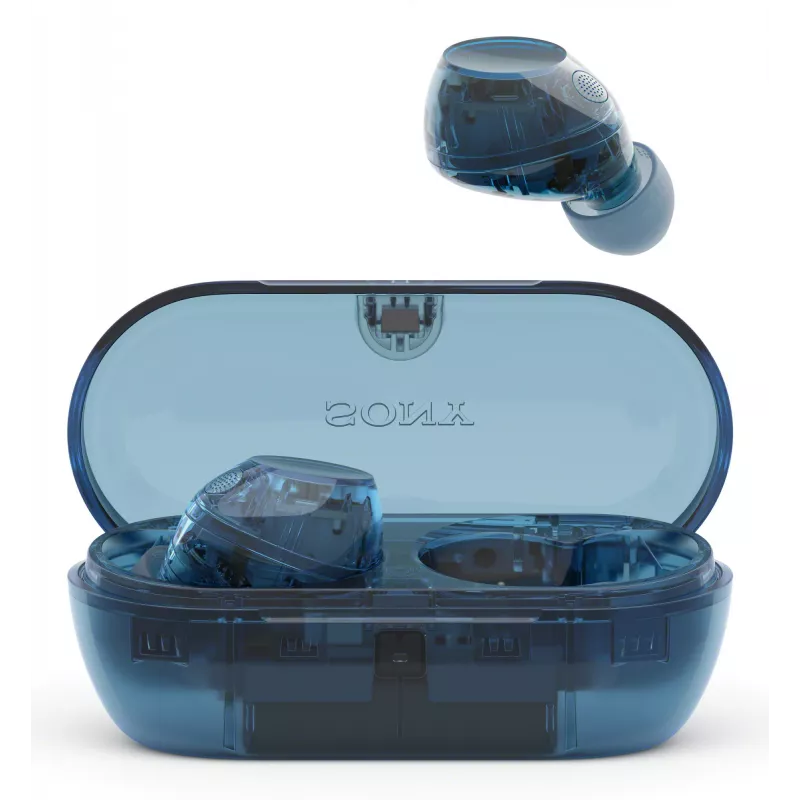 Austiņas Sony WFC710NL.CE7 iebūvētas True Wireless, Bluetooth 5.3, ANC, IPX4, 8.5/12 h atskaņošana, Glass Blue