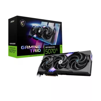 Grafikas karte MSI GeForce RTX 5070 Ti — 16 GB GDDR7, PCIe 5.0, 256 bitu, 3 ventilatori, 338 mm