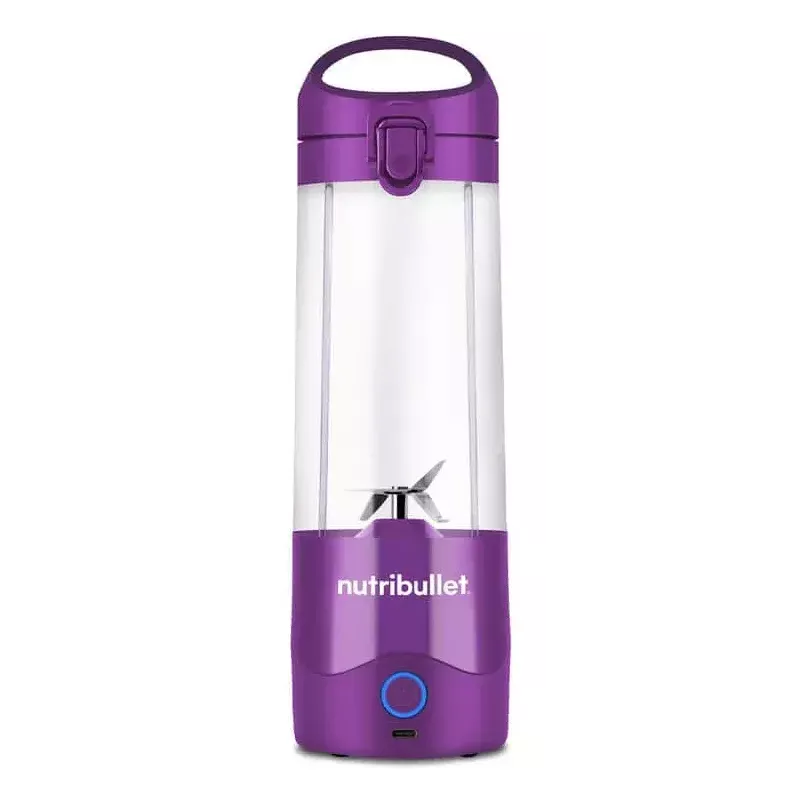 Pārnēsājamais blenderis NUTRIBULLET Portable 0.475 L — violeta, 2000 mAh baterija, Tritan bļoda