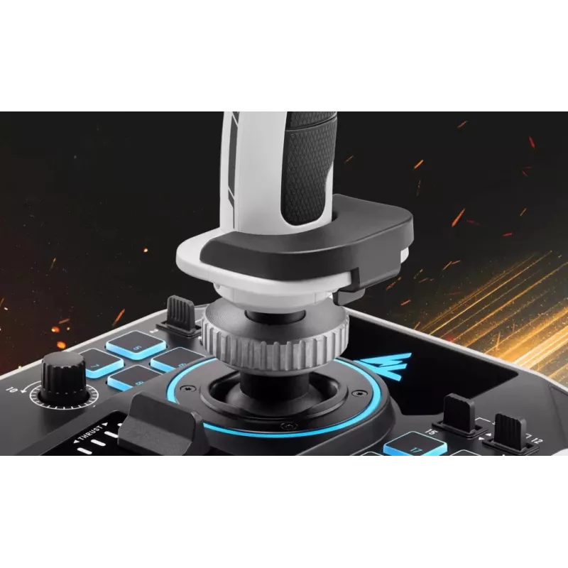 Thrustmaster Sol-R 1 Melns, Balts USB lidojuma svira Analogais / Digitālais Dators