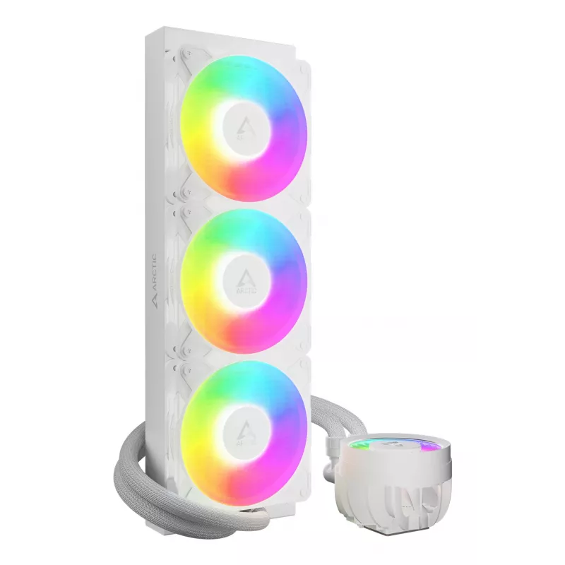 ARCTIC Liquid Freezer III Pro 360 A-RGB (Balts) - Daudzsaderīgs visaptverošs CPU ūdens dzesētājs ar A-RGB