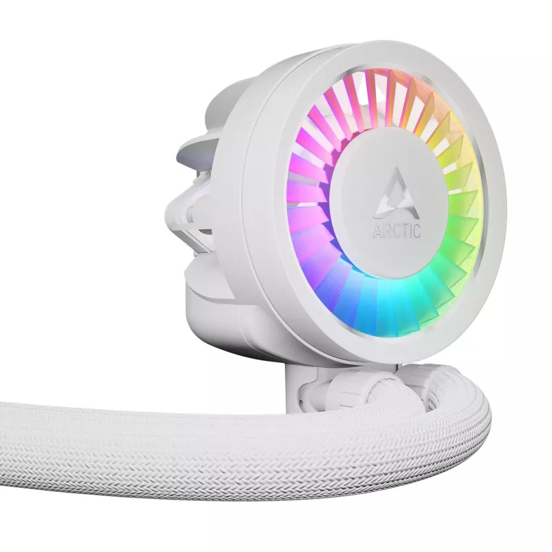 ARCTIC Liquid Freezer III Pro 360 A-RGB (Balts) - Daudzsaderīgs visaptverošs CPU ūdens dzesētājs ar A-RGB